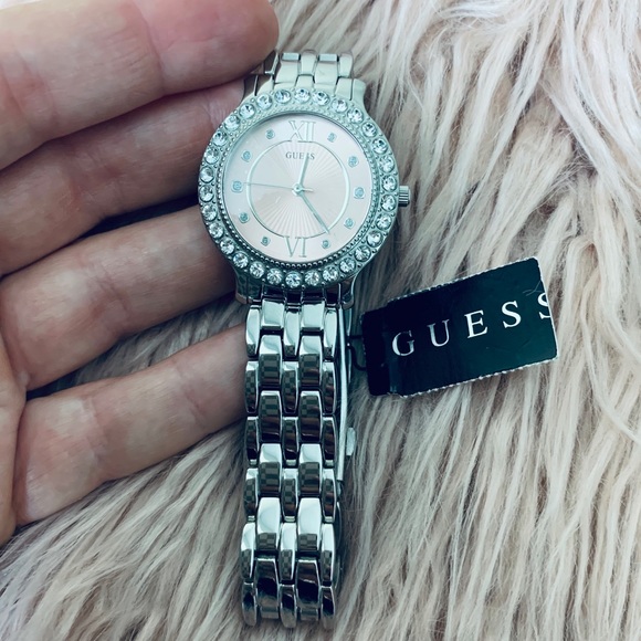 Ladies Pink Guess Watch - Picture 1 of 2